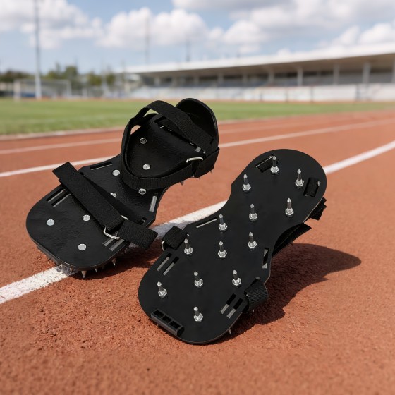 Epoxy Flooring Spiked Shoes